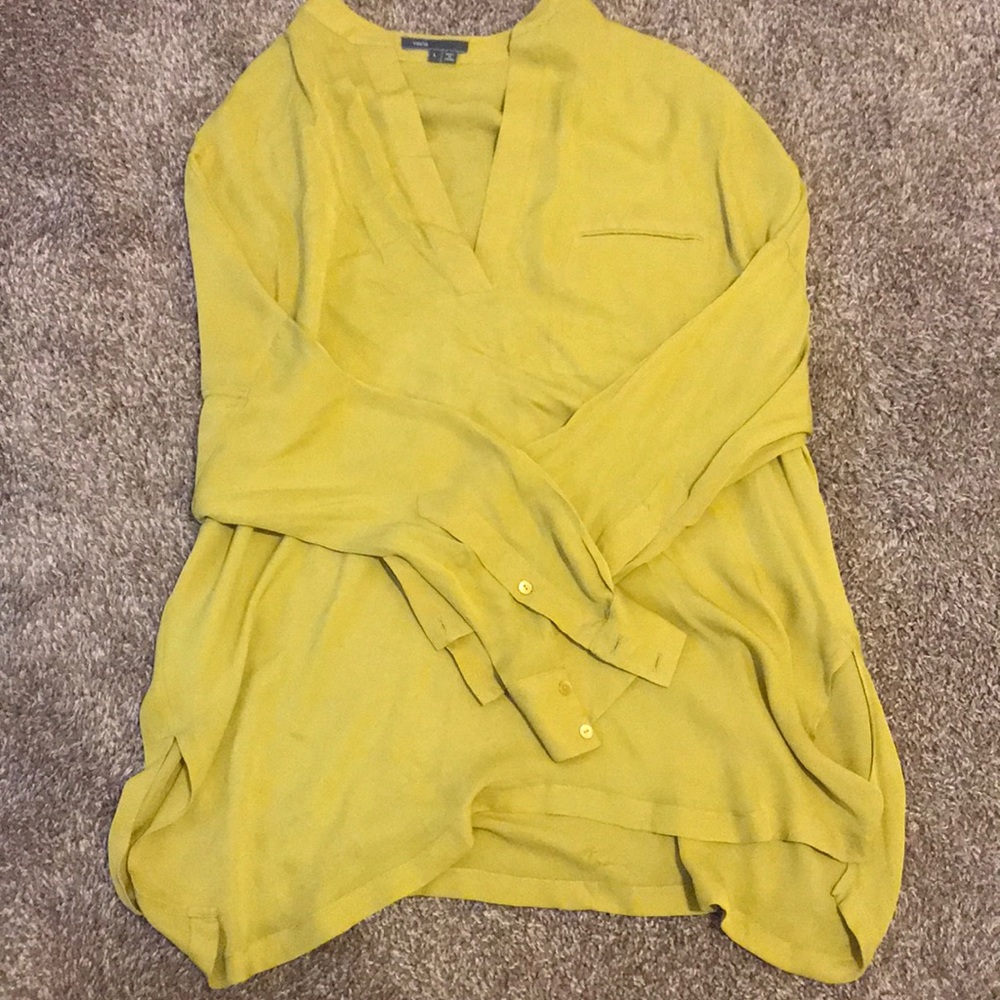 Vince Silk Pocket Front (Citrine)